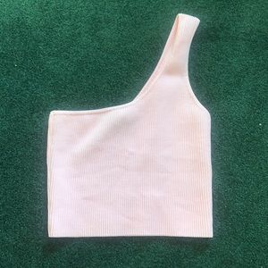 Pink one shoulder top